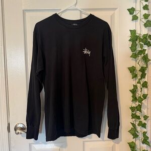 Stussy Black Long Sleeve Shirt Streetwear Size Medium